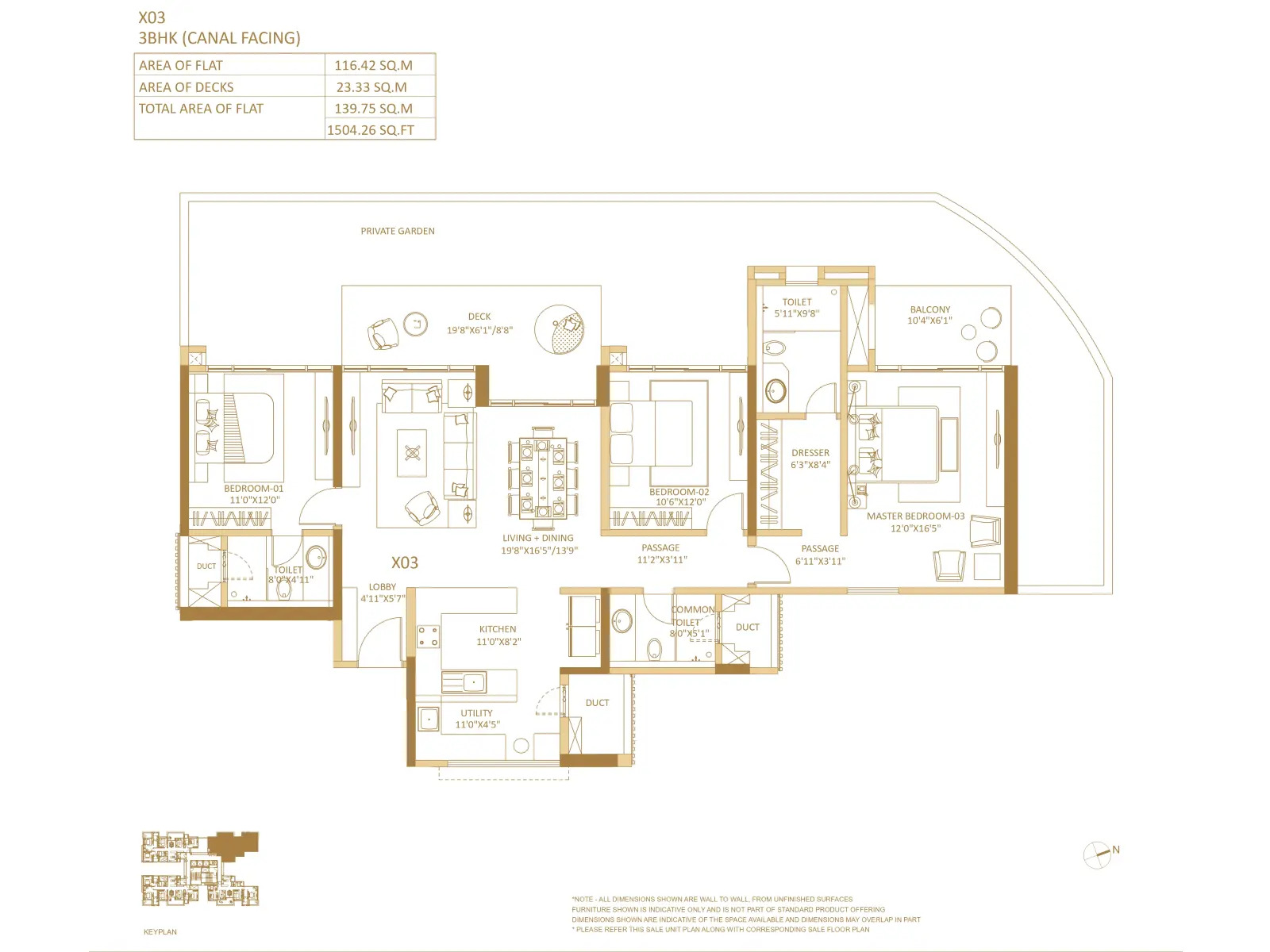 3 BHK Floor Plan